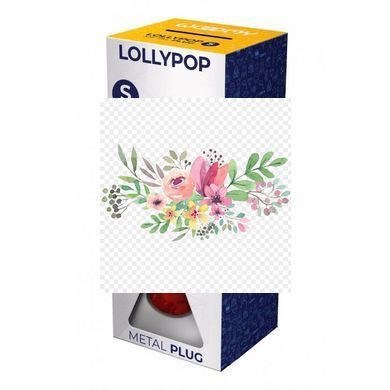Металлическая анальная пробка Wooomy Lollypop Double Ball Metal Plug Red S диам. 2,8 см, длина 8,5см SO7416 фото