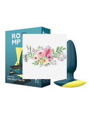 Анальная вибропробка Romp Bass Dark Green, силикон, перезаряжаемая, макс. диаметр 3 см SO8737 фото