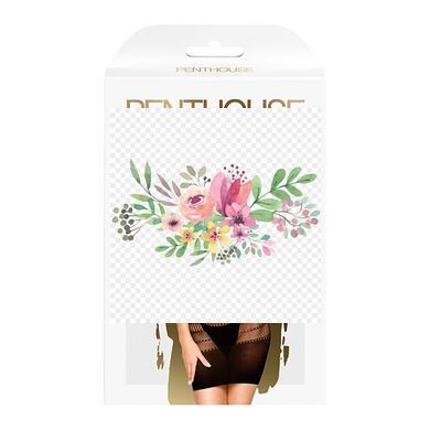 Міні-сукня сітка з горлом Penthouse - Epic Night Black XL SO5253 фото