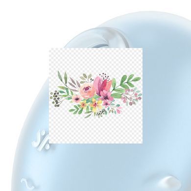 Вакуумный клиторальный стимулятор с вибрацией Satisfyer Cutie Ghost Blue SX0572 фото