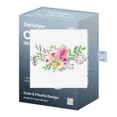 Вакуумный клиторальный стимулятор с вибрацией Satisfyer Cutie Ghost Blue SX0572 фото