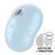 Вакуумный клиторальный стимулятор с вибрацией Satisfyer Cutie Ghost Blue SX0572 фото 1