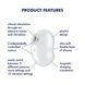 Вакуумный клиторальный стимулятор с вибрацией Satisfyer Cutie Ghost White SX0573 фото 3