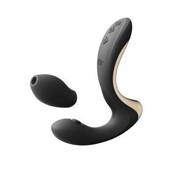 Вібратор-пульсатор з вакуумною насадкою Zalo &ndash; Talis G-Spot PulseWave Vibrator Obsidian Black SX0713 фото