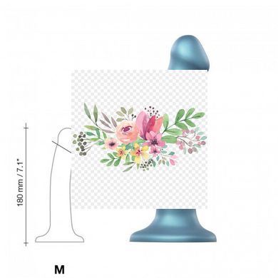 Насадка для страпону Strap-On-Me Mono Density Dildo M Blue, діам. 3,3 см, одношаровий силікон, гнучк SO3569 фото