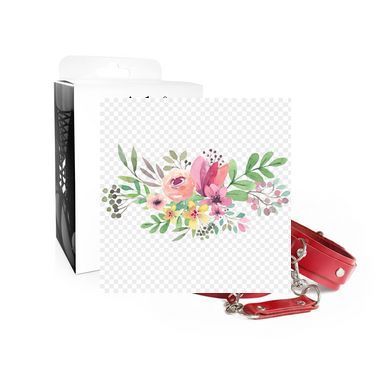 Наручники из натуральной кожи Art of Sex - Eva, цвет красный SX3358 фото