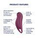 Вакуумный клиторальный стимулятор с вибрацией Satisfyer Pocket Pro 1 Purple SX0575 фото 3