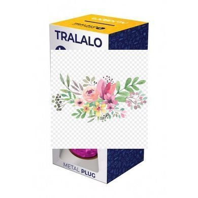 Металлическая анальная пробка Wooomy Tralalo Rose Gold Metal Plug Magenta L, диаметр 4 см, длина 9 с SO7425 фото