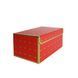 Подарочная коробка красная с золотым геометрическим рисунком, M &mdash; 23&times;16&times;12 см SO8912 фото 1