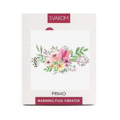 Анальна пробка з вібрацією та підігрівом, пульт ДК Svakom Primo Wine Red SO4838 фото