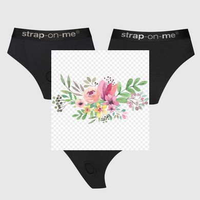 Трусики з фіксацією дилдо Strap-On-Me Harness Lingerie Idole - XS - Black SX3522 фото
