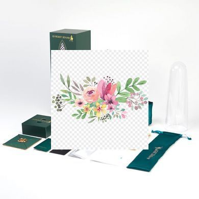 Изысканный вибратор Knight Jenay FLOWERS & SWORD, маска, лента и лубрикант в комплекте SO6557 фото