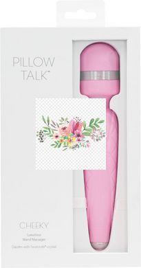 Розкішний вібромасажер PILLOW TALK - Cheeky Pink з кристалом Swarovsky, плавне підвищення потужності SO2727 фото