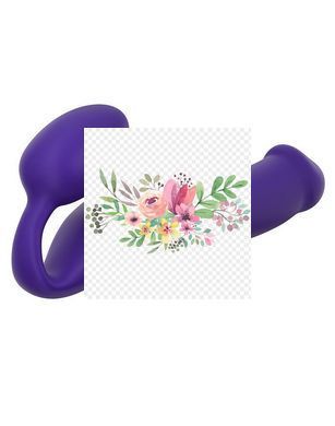 Безремінний страпон Strap-On-Me Violet XL, повністю регульований, діаметр 4,5 см SO2709 фото