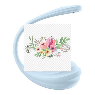 Смарт-виброяйцо Satisfyer Smooth Petal Connect App Light Blue SX0667 фото