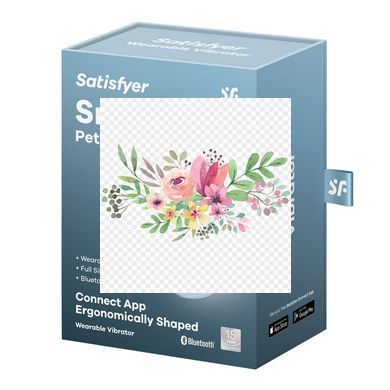 Смарт-виброяйцо Satisfyer Smooth Petal Connect App Light Blue SX0667 фото