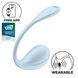 Смарт-виброяйцо Satisfyer Smooth Petal Connect App Light Blue SX0667 фото 1