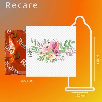 Презервативы Recare Color Fruit Flavour Condoms 3 шт, ароматы: мята, банан, клубника SX3318 фото