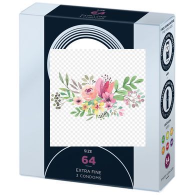 Презервативы Mister Size - pure feel - 64 (3 condoms), толщина 0,05 мм SO8037 фото