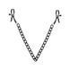 Зажимы для сосков Bedroom Fantasies: Nipple Clamps with Chain, черные SO8817 фото 1