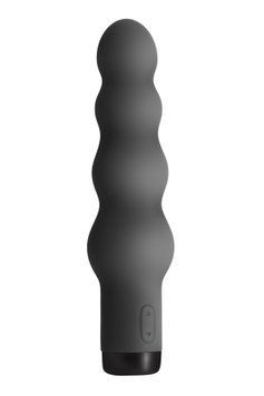 Вибратор S Pleasures Bullets Obsidian, черный, в виде ряда шариков, 10 режимов, диаметр 4 см SX1603 фото