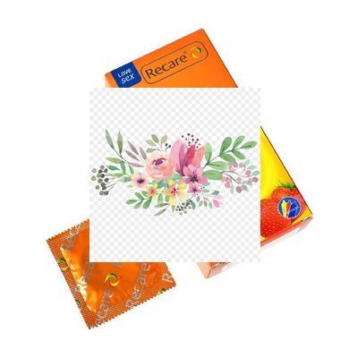 Презервативы Recare Color Fruit Flavour Condoms 12 шт, ароматы: мята, банан, клубника SX3323 фото