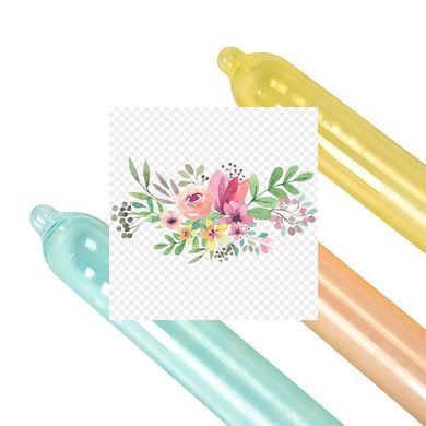 Презервативы Recare Color Fruit Flavour Condoms 12 шт, ароматы: мята, банан, клубника SX3323 фото