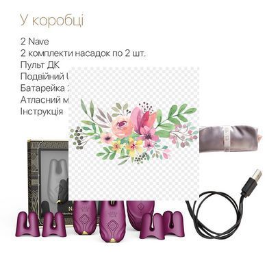 Смарт-вібратор для грудей Zalo - Nave Velvet Purple, пульт ДК, робота через додаток SO7489 фото