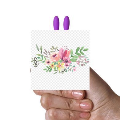 Вибропуля Adrien Lastic Pocket Vibe Rabbit Purple со стимулирующими ушками AD33483 фото
