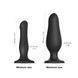 Надувной фаллоимитатор Strap-On-Me INFLATABLE DILDO PLUG - NOIR, шарик внутри, диаметр до 6 см SO7383 фото 6