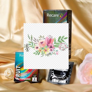 Презервативы Holographic Recare Color Fruit Flavour Condoms 3 шт, ароматы: мята, банан, клубника SX3333 фото