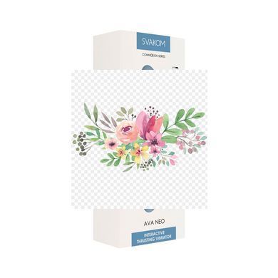 Смарт-вібратор з пульсацією Svakom Ava Neo Cornflower Blue, 15 режимів роботи, водонепроникний SO8977 фото