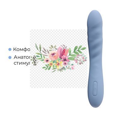 Смарт-вібратор з пульсацією Svakom Ava Neo Cornflower Blue, 15 режимів роботи, водонепроникний SO8977 фото