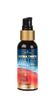 Густая смазка на водной основе Sensuva UltraThick Water-Based Strawberry (57 мл) без парабенов SO3231 фото