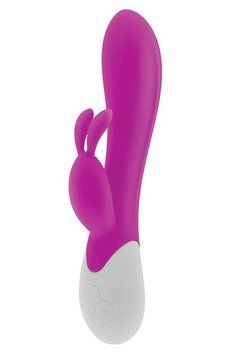 Вибратор-кролик S Pleasures Premium Corabi Rabbit, розовый, ушки для клитора, 16 режимов, нагрев SX1617 фото