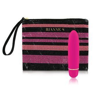 Вібропуля RIANNE S &ndash; Classique Vibe міні-вібратор на 7 режимів, чохол-косметичка French Rose SO3863 фото