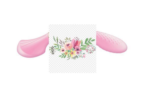 Вібромасажер Shunga Zoa Light Pink, двосторонній SO6913 фото