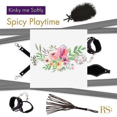 Подарунковий набір для BDSM RIANNE S &mdash; Kinky Me Softly Black: 8 предметів для задоволення SO3864 фото