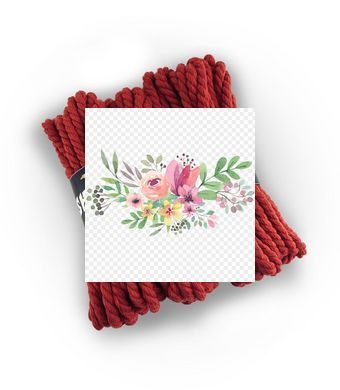 Бавовняна мотузка для шібарі Feral Feelings Shibari Rope, 8 м червона SO4003 фото