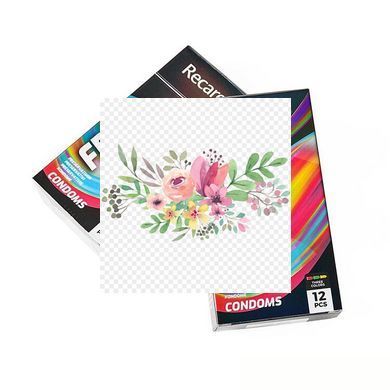 Презервативы Holographic Recare Fruit Flavour Condoms 12 шт, ароматы: мята, банан, клубника SX3339 фото