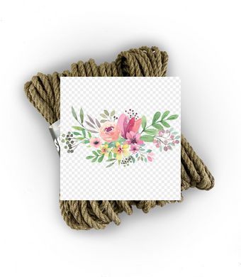 Джутова мотузка для шібарі Feral Feelings Shibari Rope, 8 м сіра SO4006 фото
