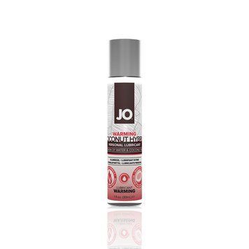 Розігрівальна змазка-крем з кокосовою олією JO Coconut Hybrid WARMING (30 мл) біла SO1485 фото
