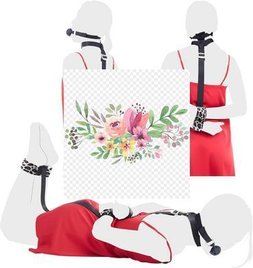 БДСМ-набор LOCKINK YEAHWOW Armbinder Restraint Set Black SX2843 фото