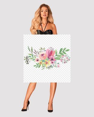 Сукня під зміїну шкіру Obsessive Vivianty dress XS/S, чорна SO7313 фото