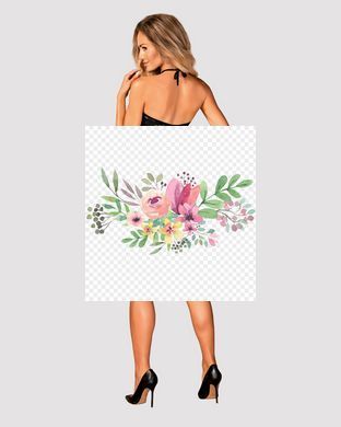 Сукня під зміїну шкіру Obsessive Vivianty dress XS/S, чорна SO7313 фото