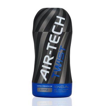 Мастурбатор Tenga Air-Tech Twist Ripple Blue зі змінною тугістю обхвату, ефект глибокого мінету SO1422 фото