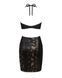 Сукня під зміїну шкіру Obsessive Vivianty dress XS/S, чорна SO7313 фото 6