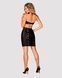 Сукня під зміїну шкіру Obsessive Vivianty dress XS/S, чорна SO7313 фото 4