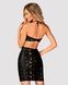 Сукня під зміїну шкіру Obsessive Vivianty dress XS/S, чорна SO7313 фото 2