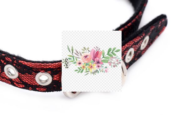 Кляп с розой Master Series: Eye-Catching Ball Gag With Rose, черно-красный SO8794 фото